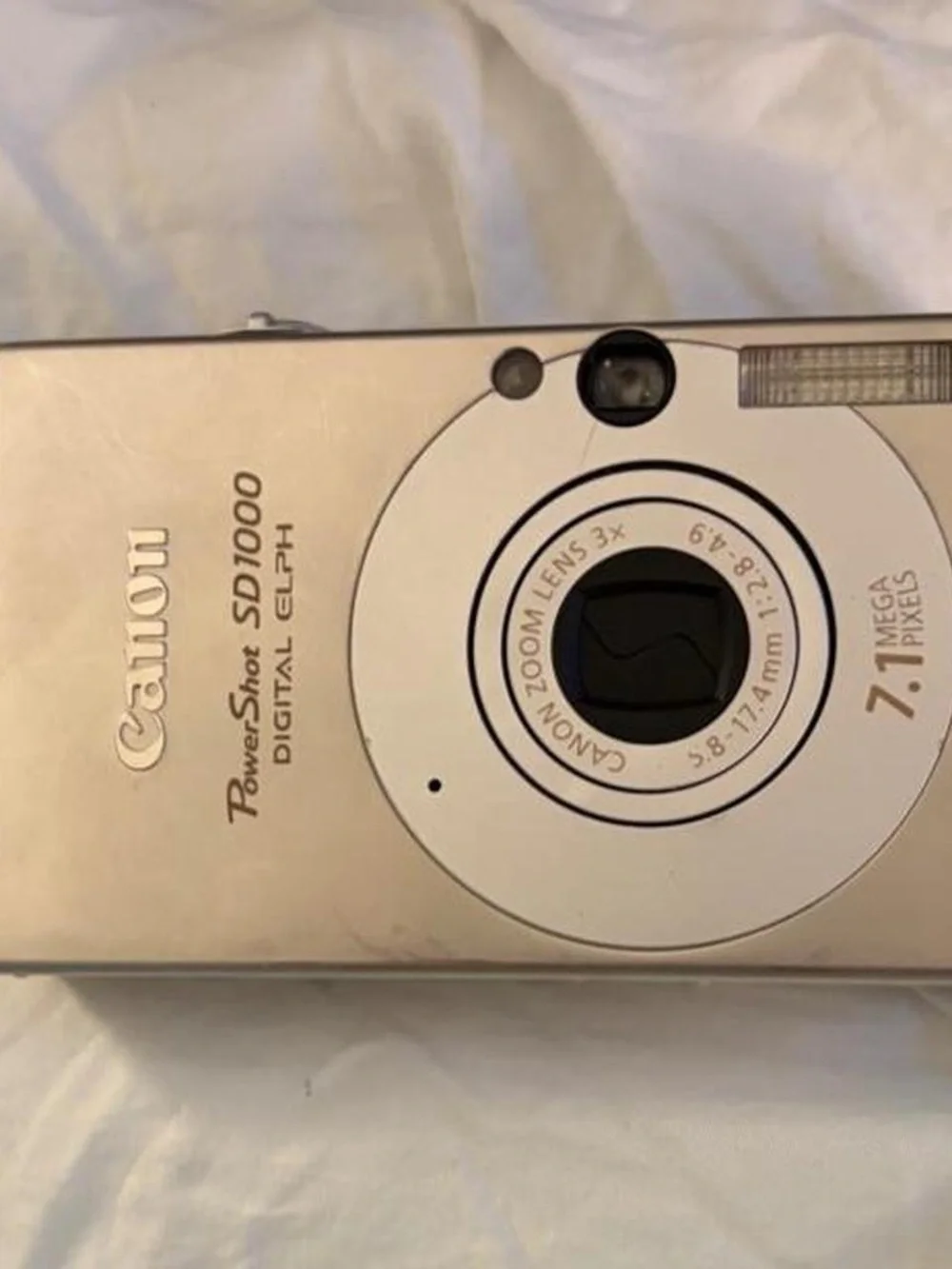Canon Silver Compact Point-and-Shoot Camera